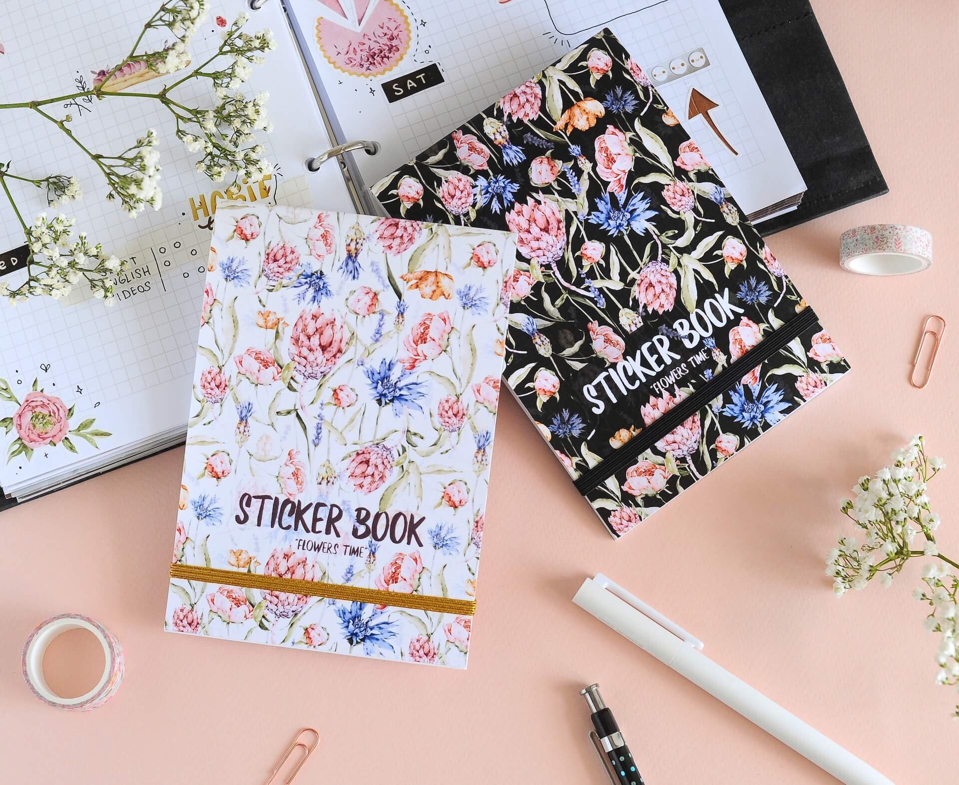 Stickerbook «Flowers time» - Stickers Vanilka